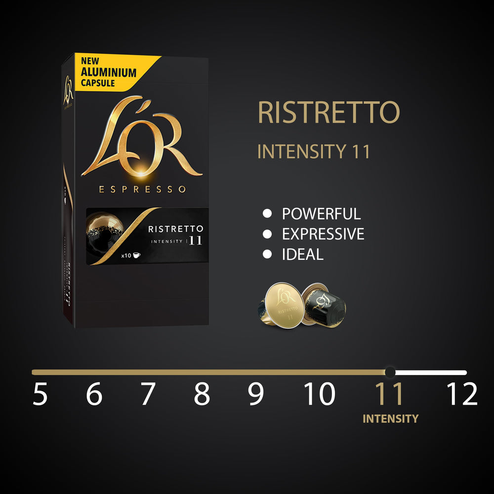 L'OR espresso crema close-up highlights silky texture and richness.