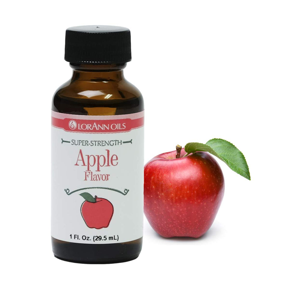 Close-up of LorAnn Apple SS Flavor being poured into batter for enhanced aroma.