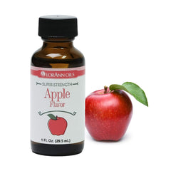 Close-up of LorAnn Apple SS Flavor being poured into batter for enhanced aroma.