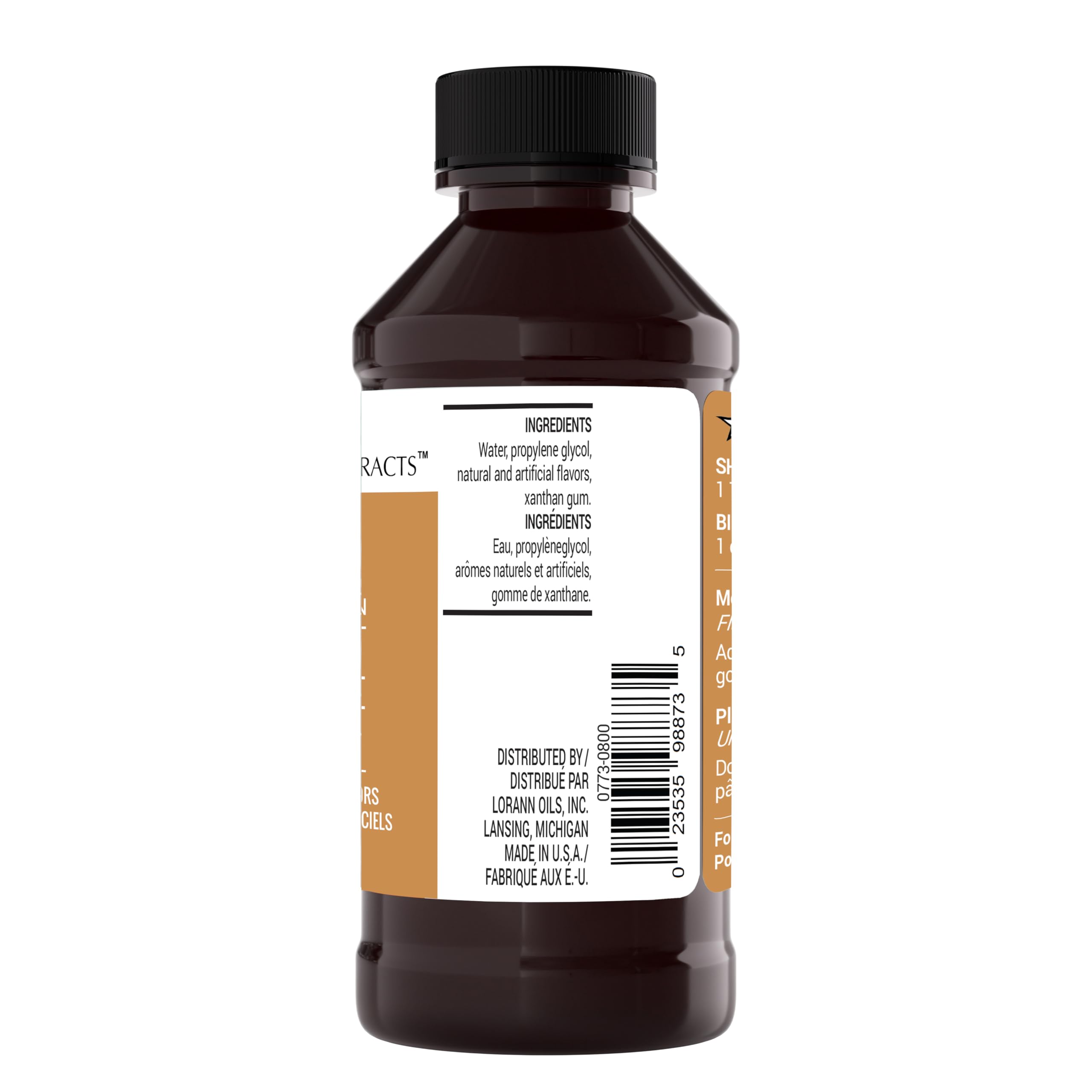LorAnn Brown Butter Emulsion bottle pour adding depth to batters and frostings.