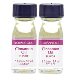 LorAnn Cinnamon Oil bottle visual, bold cinnamon flavor for candy making.