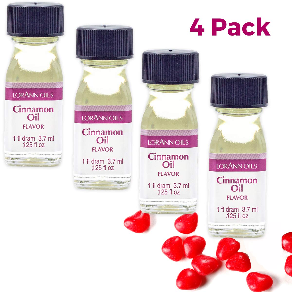 LorAnn Cinnamon Oil SS flavor bottle cap close-up for precise measuring
