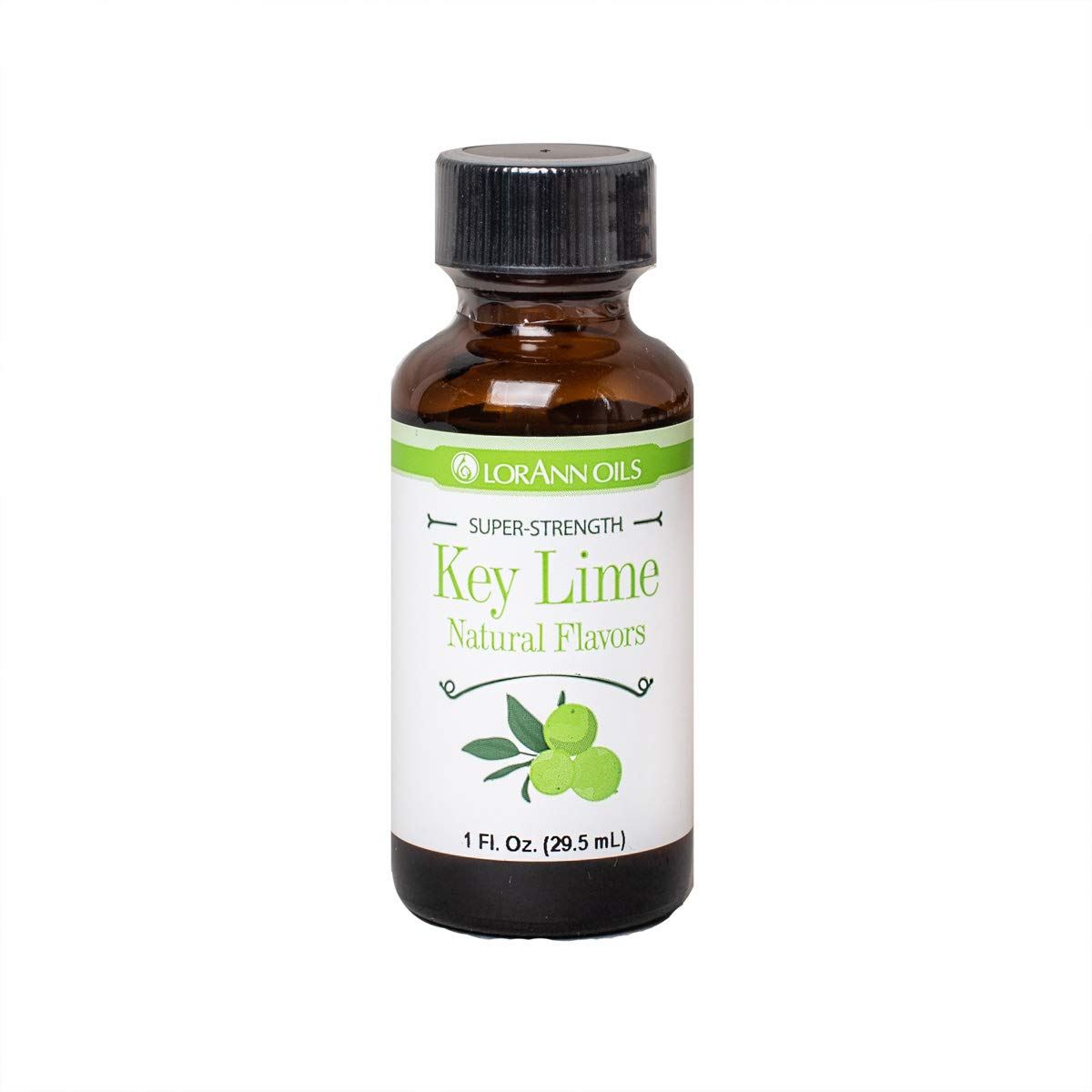 LorAnn Key Lime SS flavor bottle shows vibrant label and potent citrus aroma for desserts