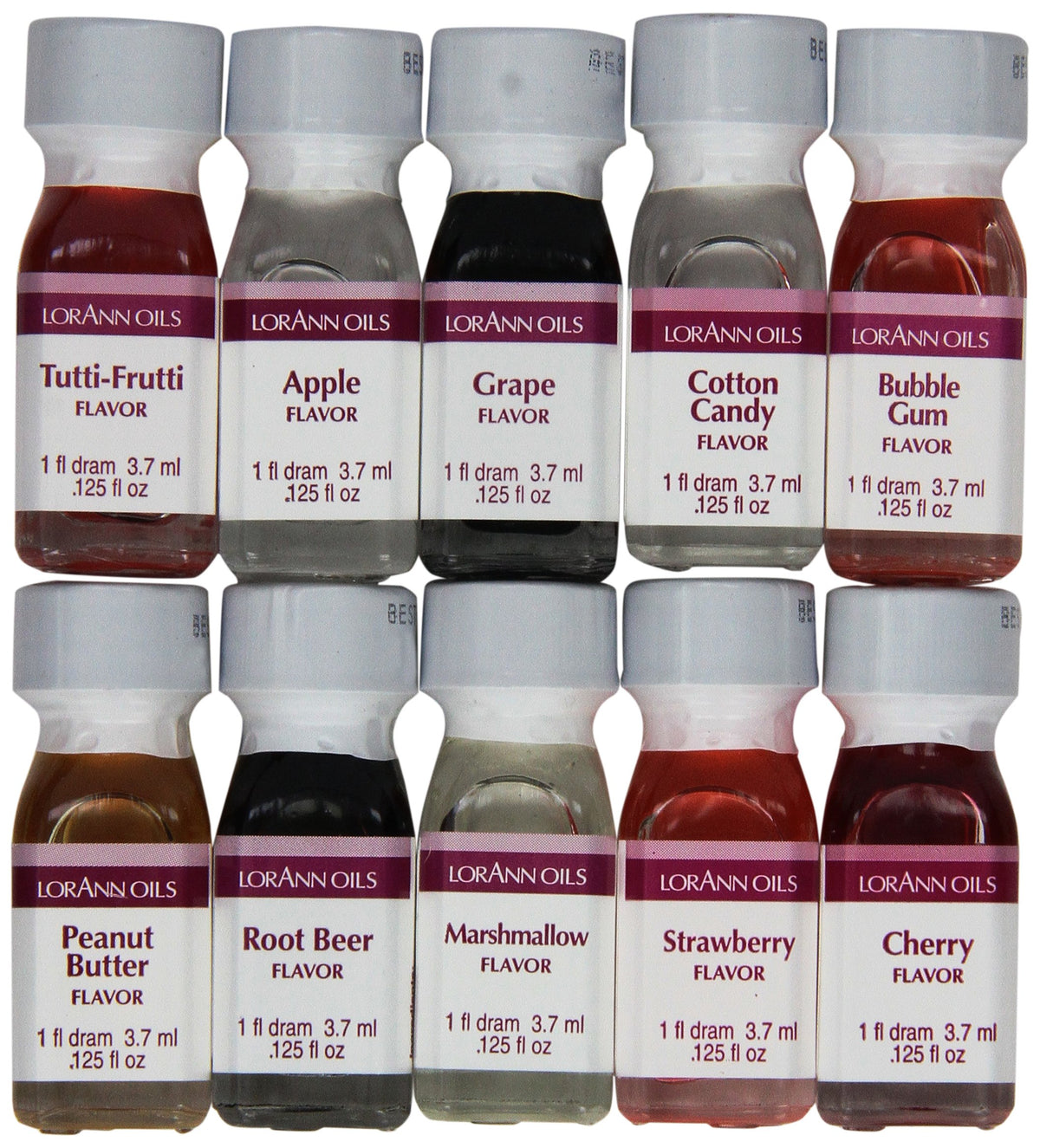 LorAnn Oils 1 Dram Children’s Favorite 10 Pack bottle front view highlights bold flavors for baking