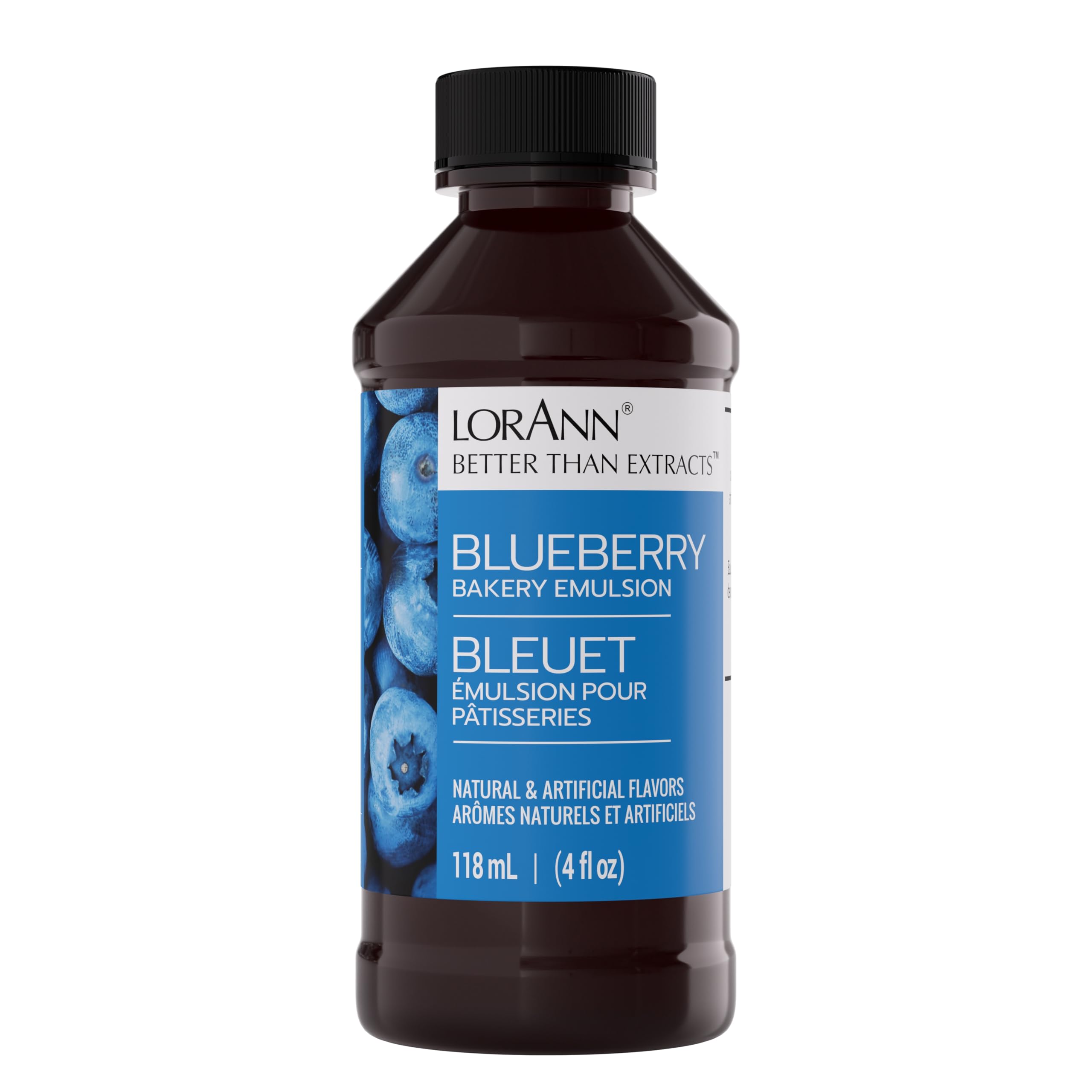 LorAnn Oils Blueberry Bakery Emulsion bottle for authentic blueberry flavor in baking