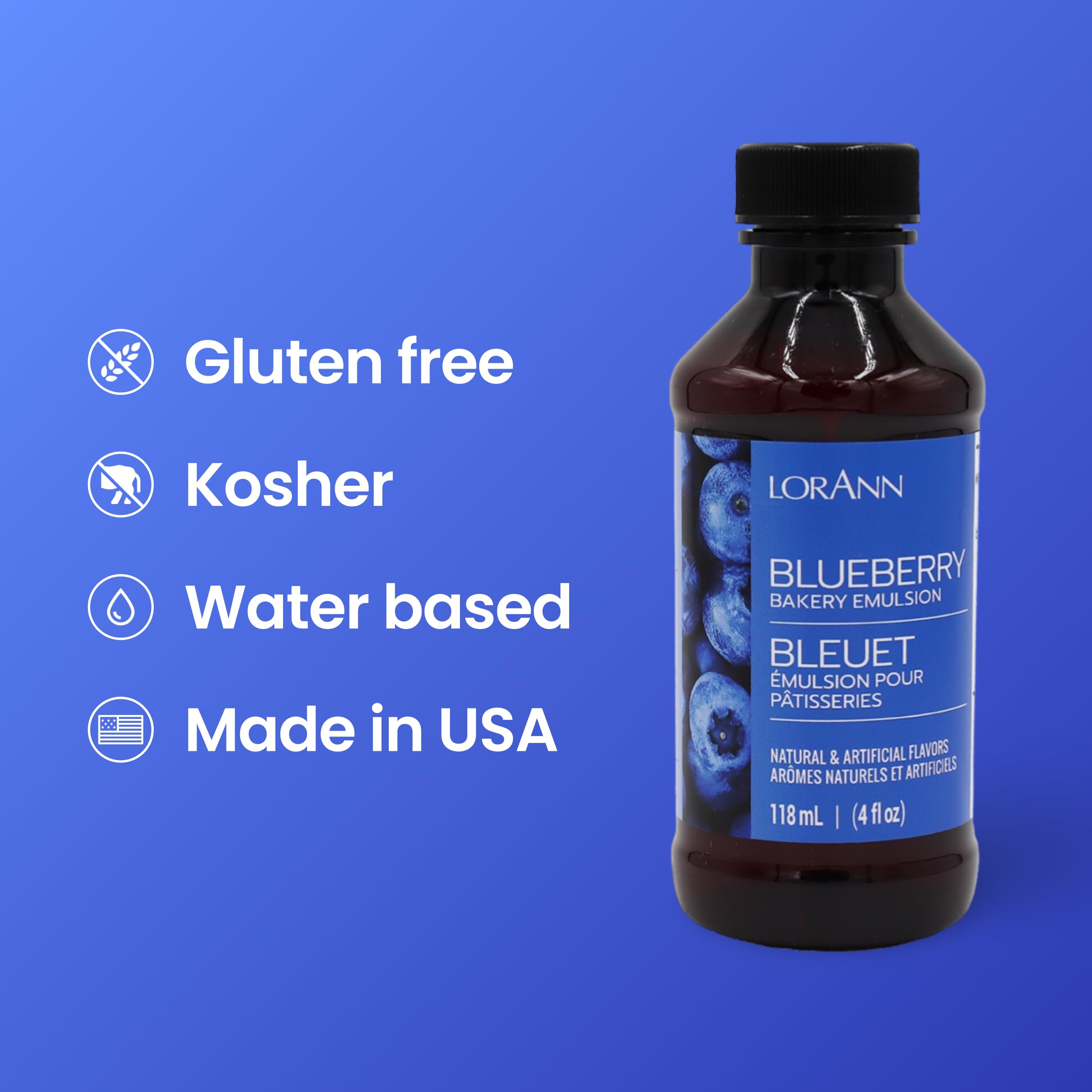 LorAnn Oils Blueberry Bakery Emulsion fits keto baking with blue notes