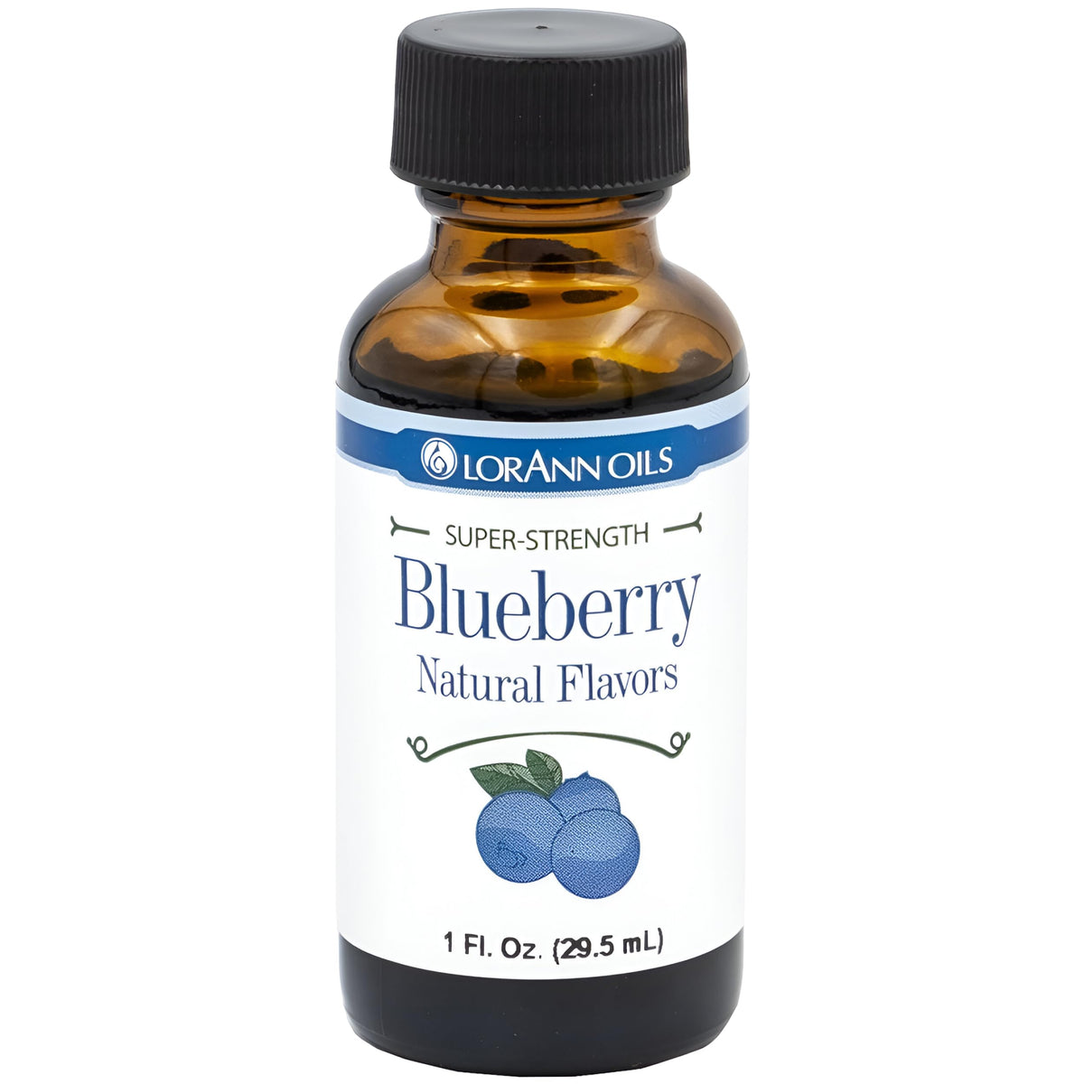 LorAnn Oils Blueberry Super Strength bottle pour delivers bold candy flavor.