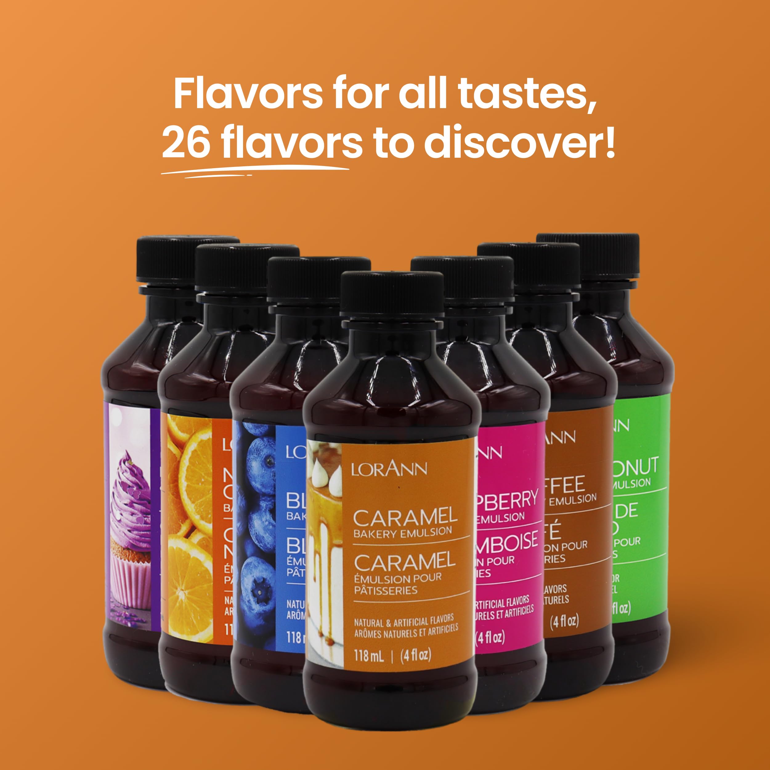 LorAnn Oils packaging shows BPA-free PET bottle for eco-conscious bakers