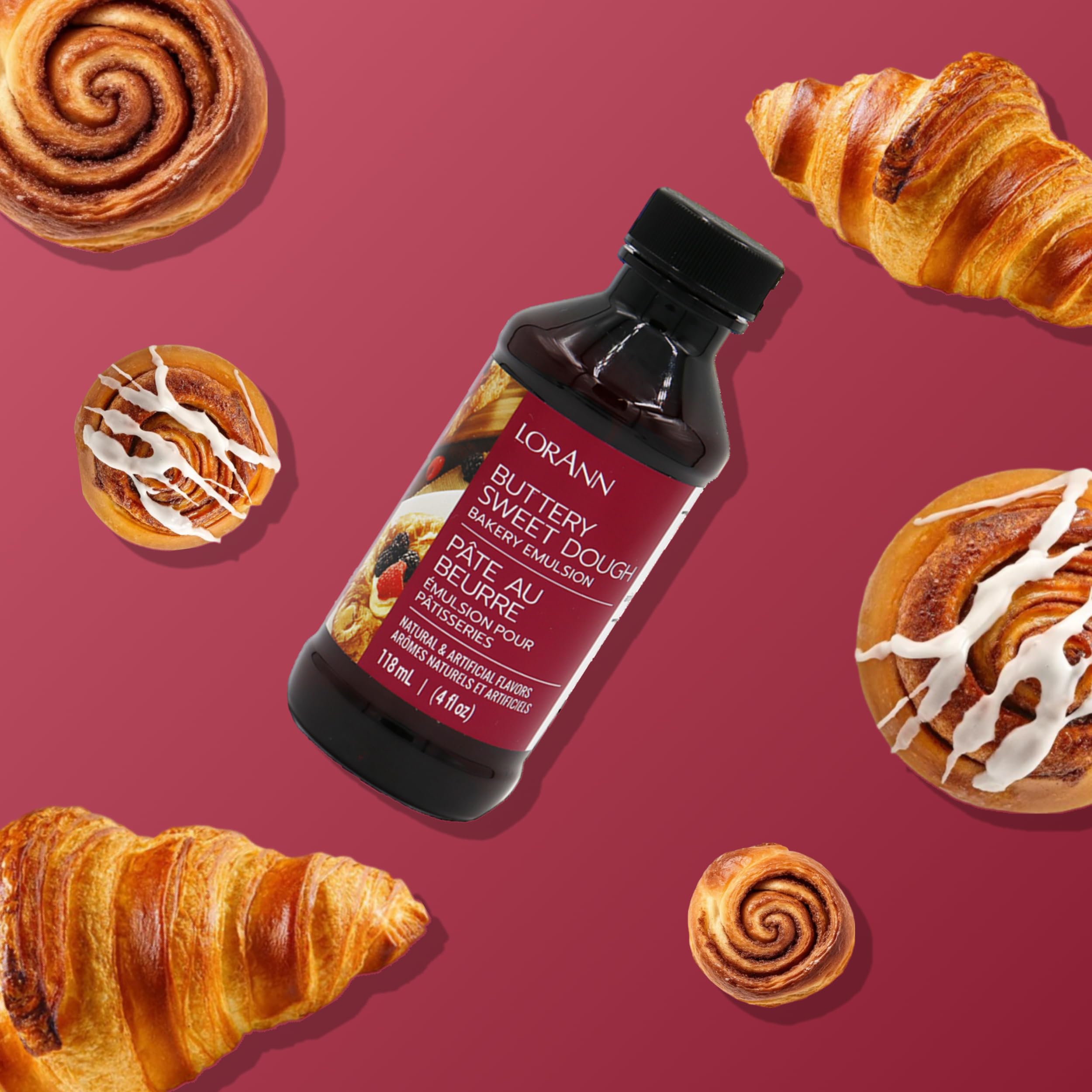 LorAnn Oils Buttery Sweet Dough Emulsion mixed into dough for richer notes.