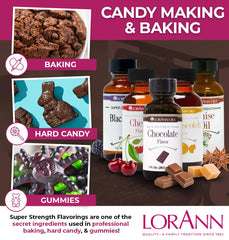 LorAnn Oils chocolate flavoring bottle adds rich notes to gummies