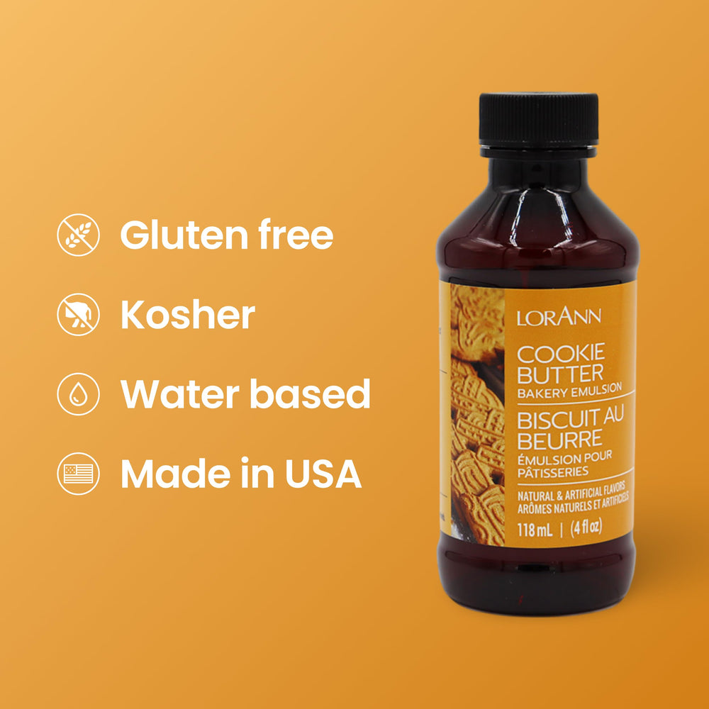 LorAnn Oils Cookie Butter Bakery Emulsion boosts fruit-toned notes in desserts.