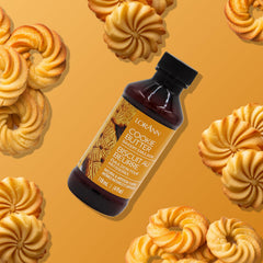 LorAnn Oils Cookie Butter Bakery Emulsion gluten-free label highlights dietary options.