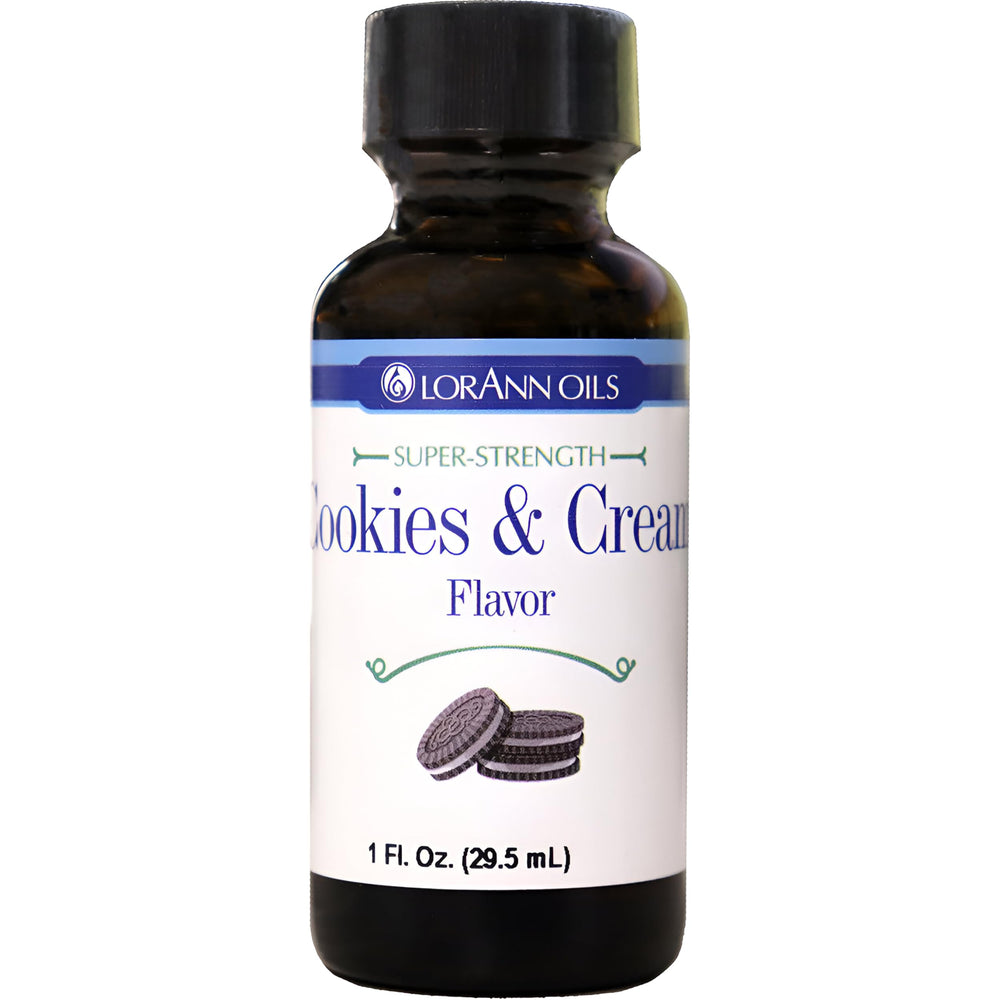 LorAnn Cookies and Cream flavor bottle for baking and confections.