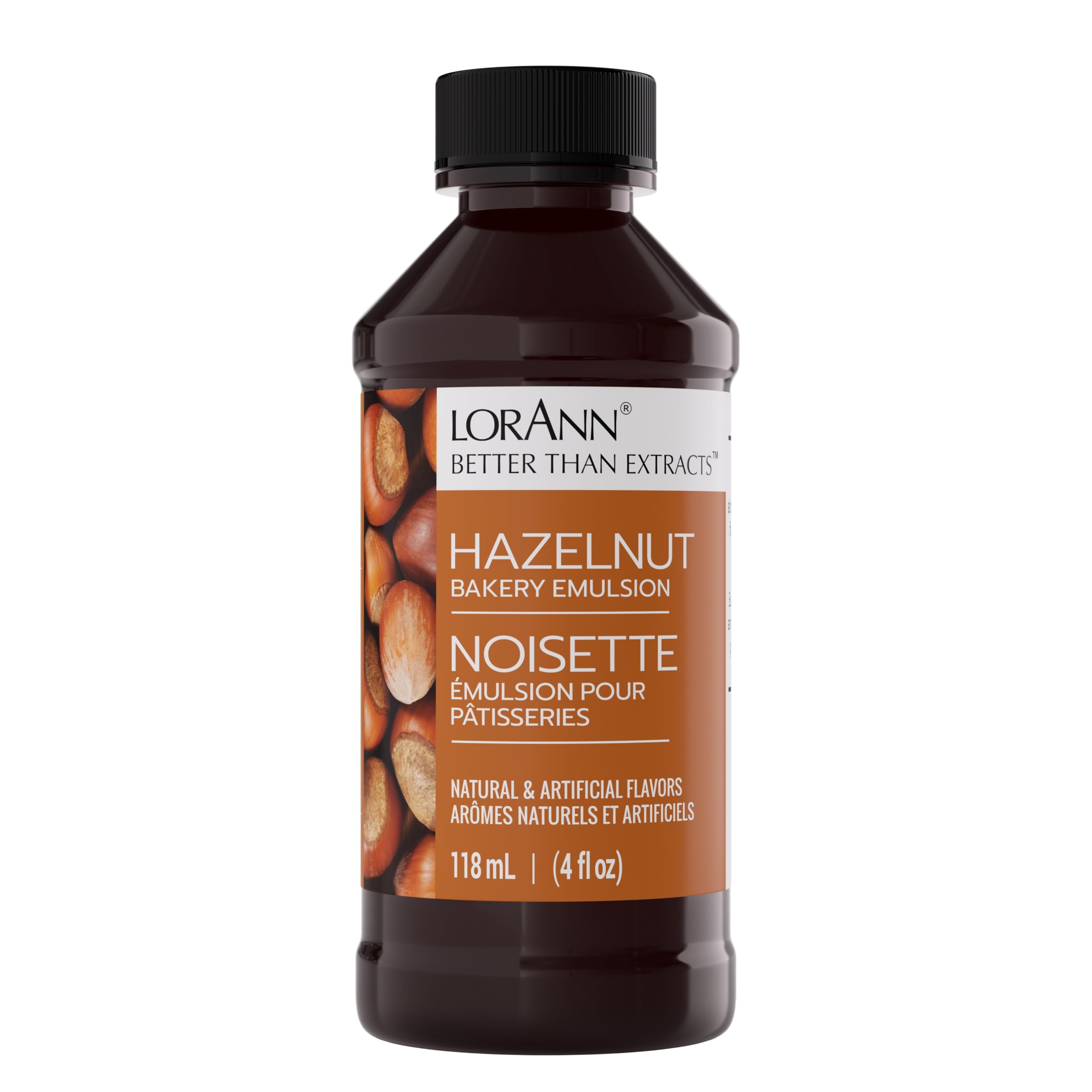 LorAnn Oils hazelnut bakery emulsion bottle boosts flavor in cookies and cakes