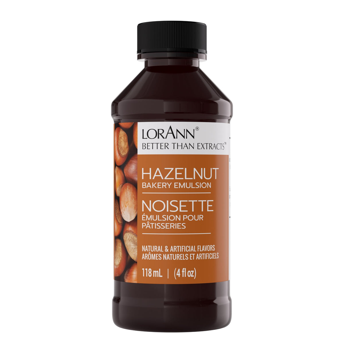 LorAnn Oils hazelnut bakery emulsion bottle boosts flavor in cookies and cakes