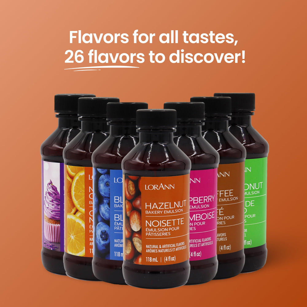 LorAnn Oils hazelnut bakery emulsion ideal for gluten-free dessert flavor boosters