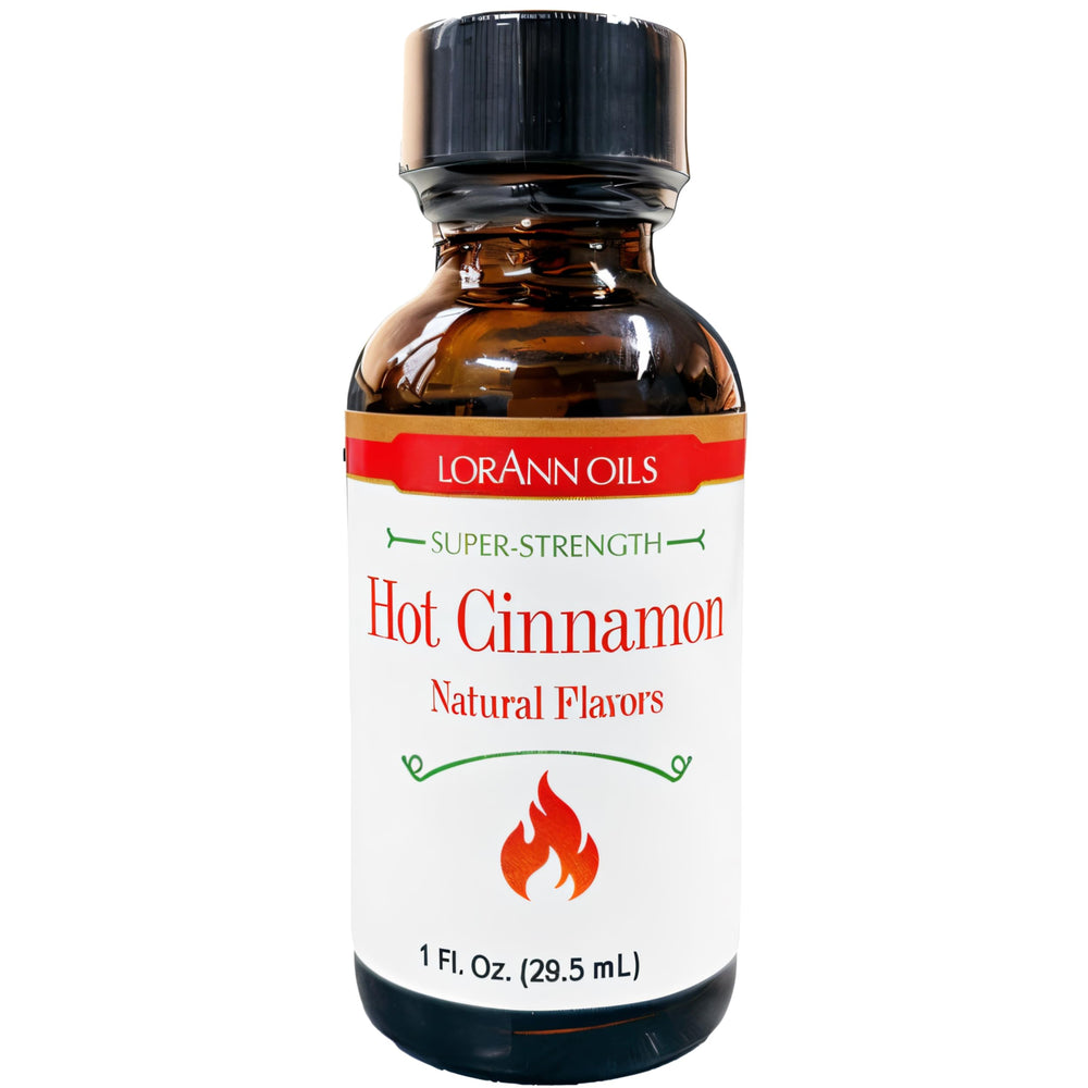 LorAnn Oils hot cinnamon bottle for bold candy and baking applications.
