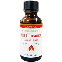 LorAnn Oils hot cinnamon bottle for bold candy and baking applications.