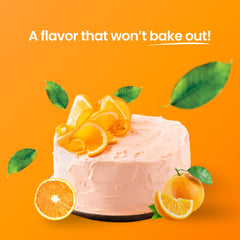 LorAnn Oils Orange Bakery Emulsion cake decorating image shows vibrant citrus notes
