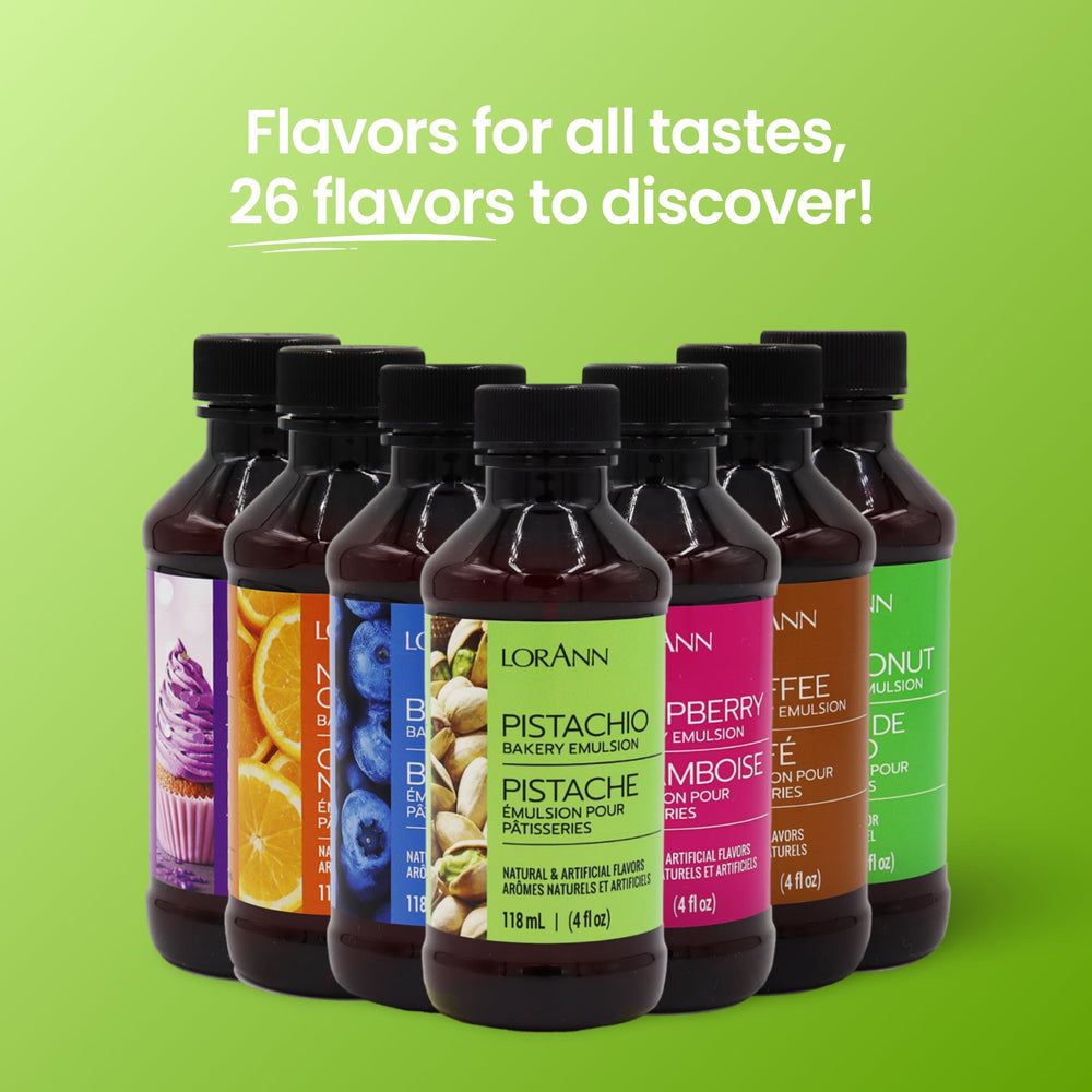 Cake batter enriched with Pistachio Bakery Emulsion delivering vibrant pistachio flavor