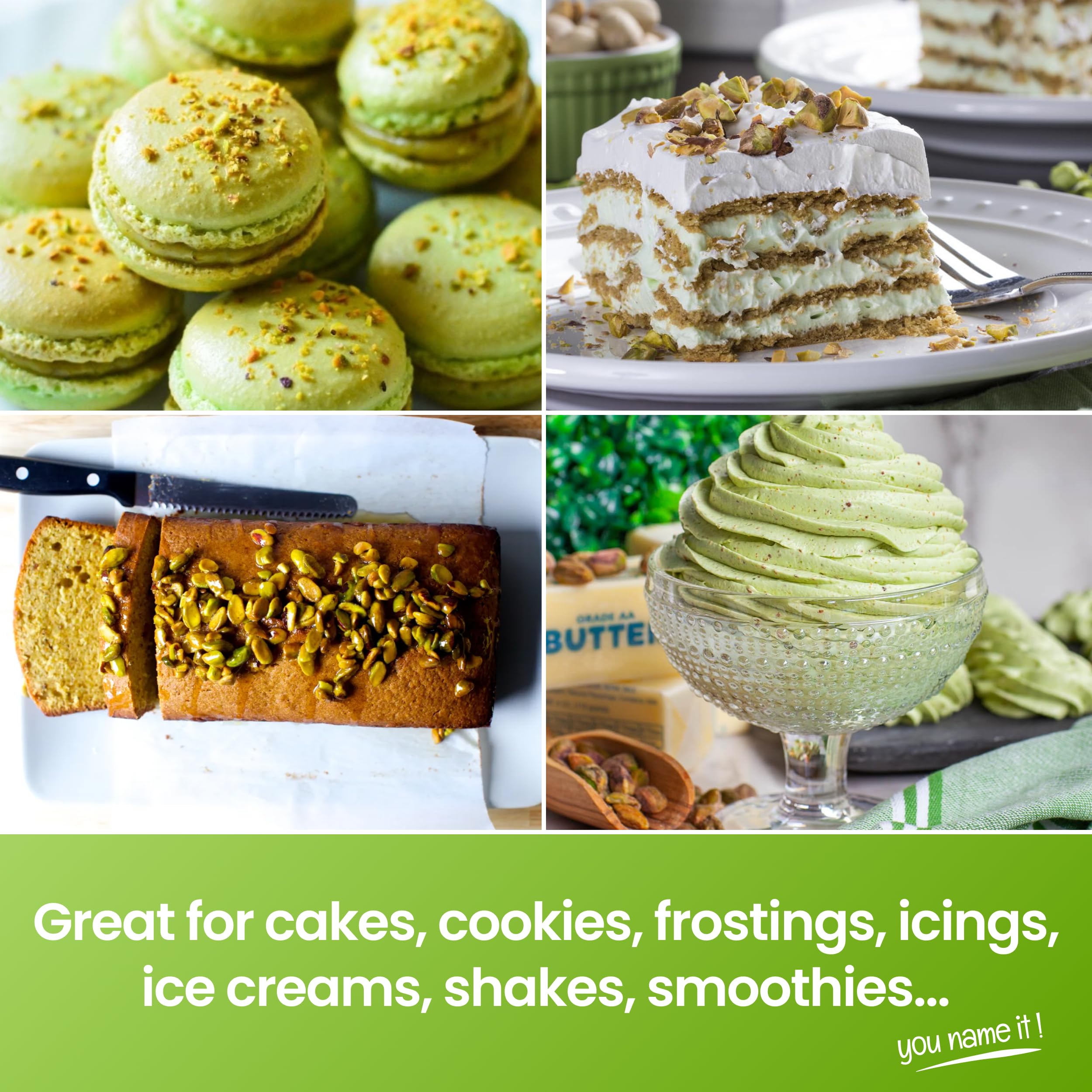 Cookies enhanced with Pistachio Bakery Emulsion to boost pistachio notes