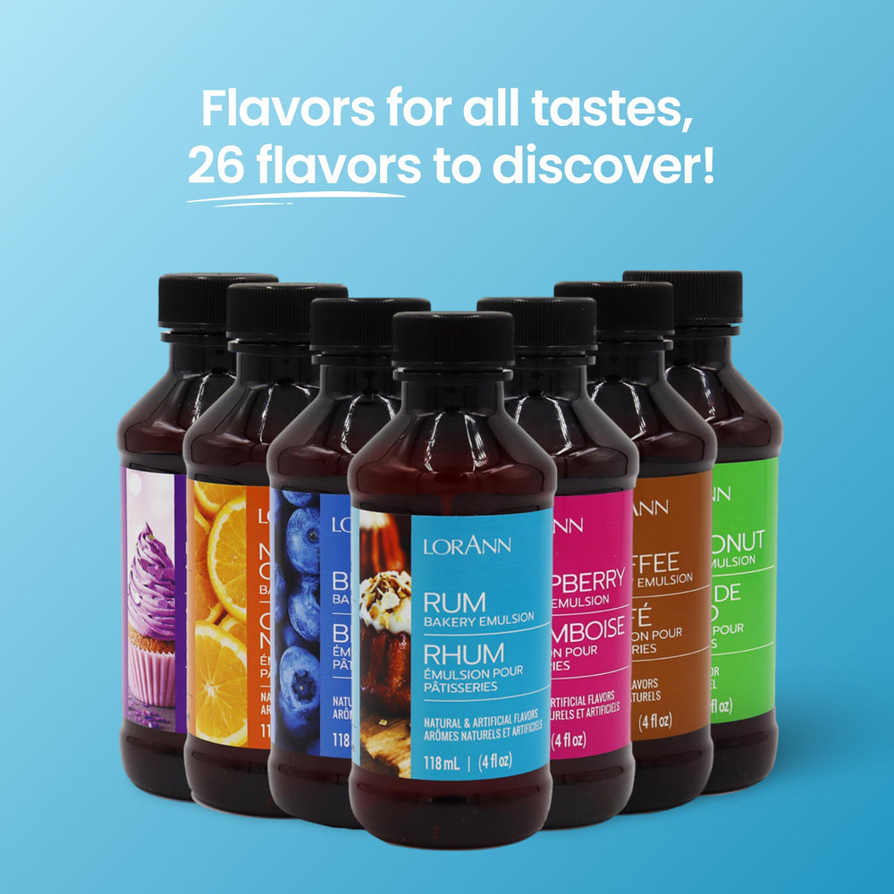 LorAnn Oils Rum Bakery Emulsion gluten-free baking in action for rich flavor.