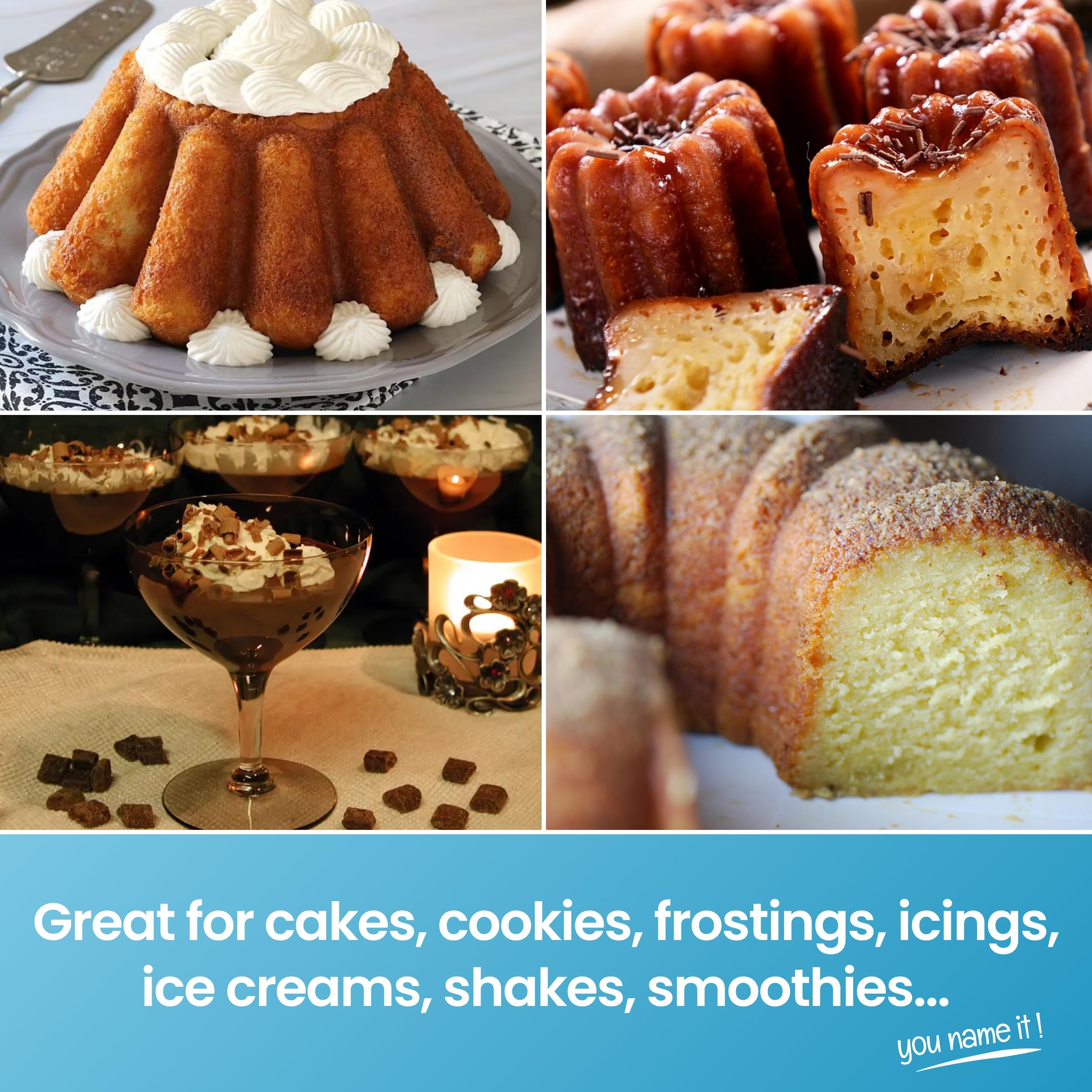 LorAnn Oils Rum Bakery Emulsion kitchen scene highlighting gluten-free baking potential.