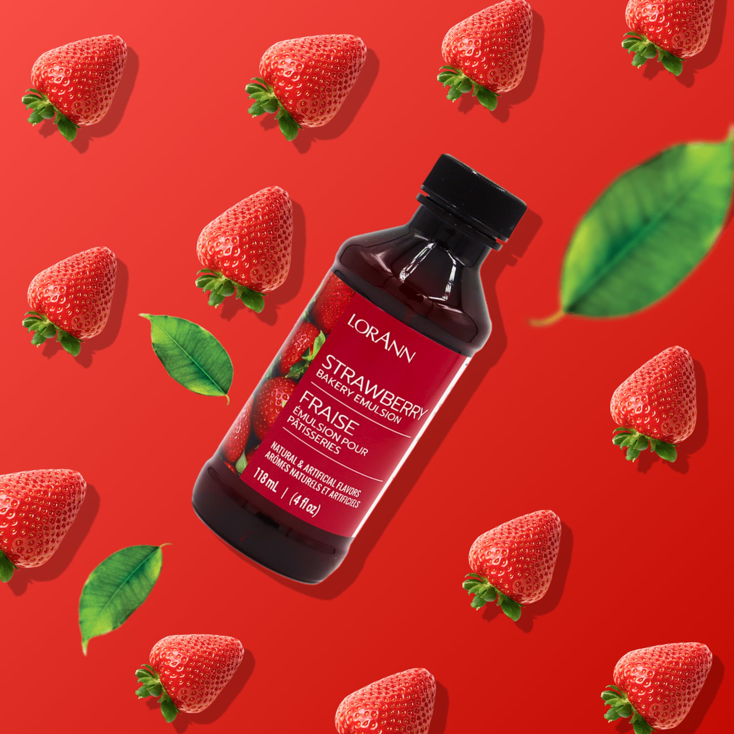 Cake filling with Strawberry Bakery Emulsion delivering vibrant strawberry depth