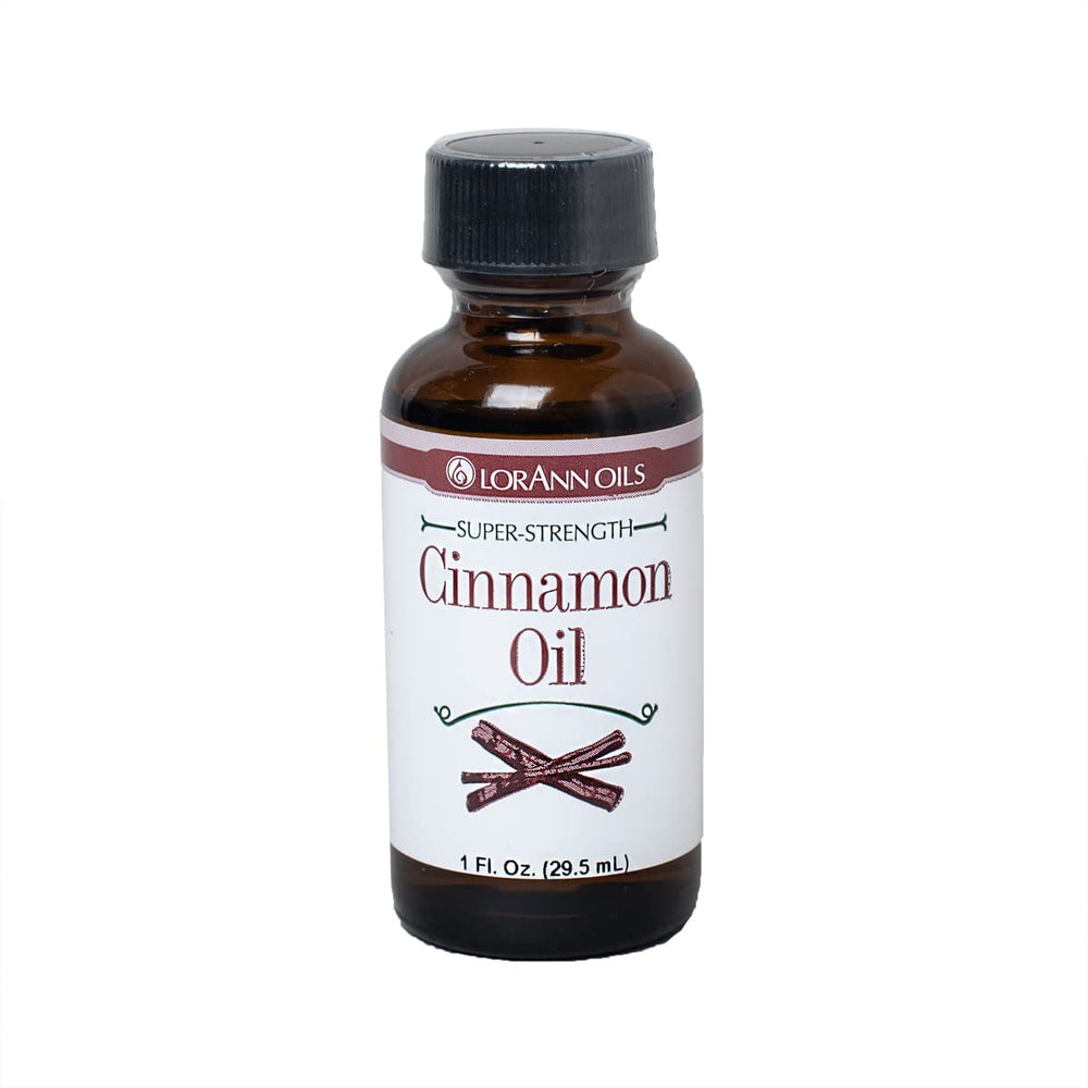 LorAnn Oils cinnamon oil bottle pour for bold dessert flavor