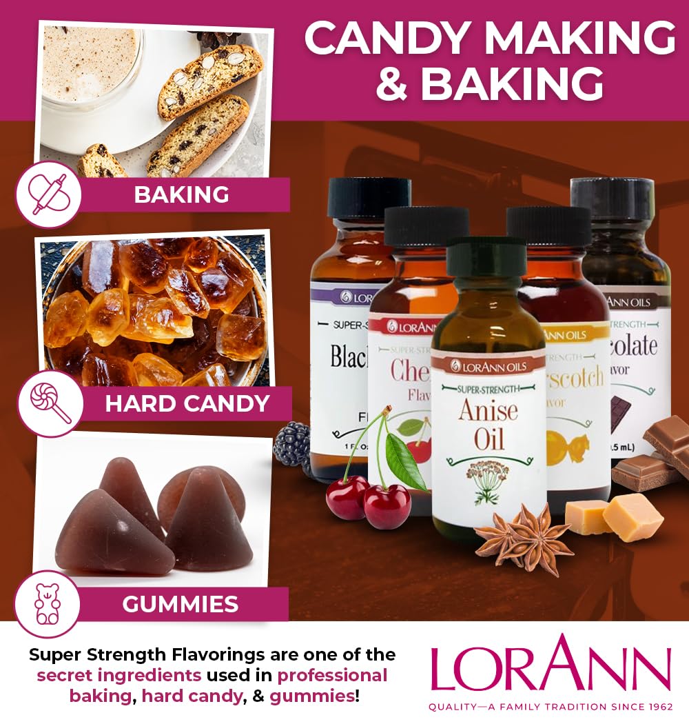 LorAnn Oils Super Strength Flavoring Anise in baking for bakery-grade flavor.