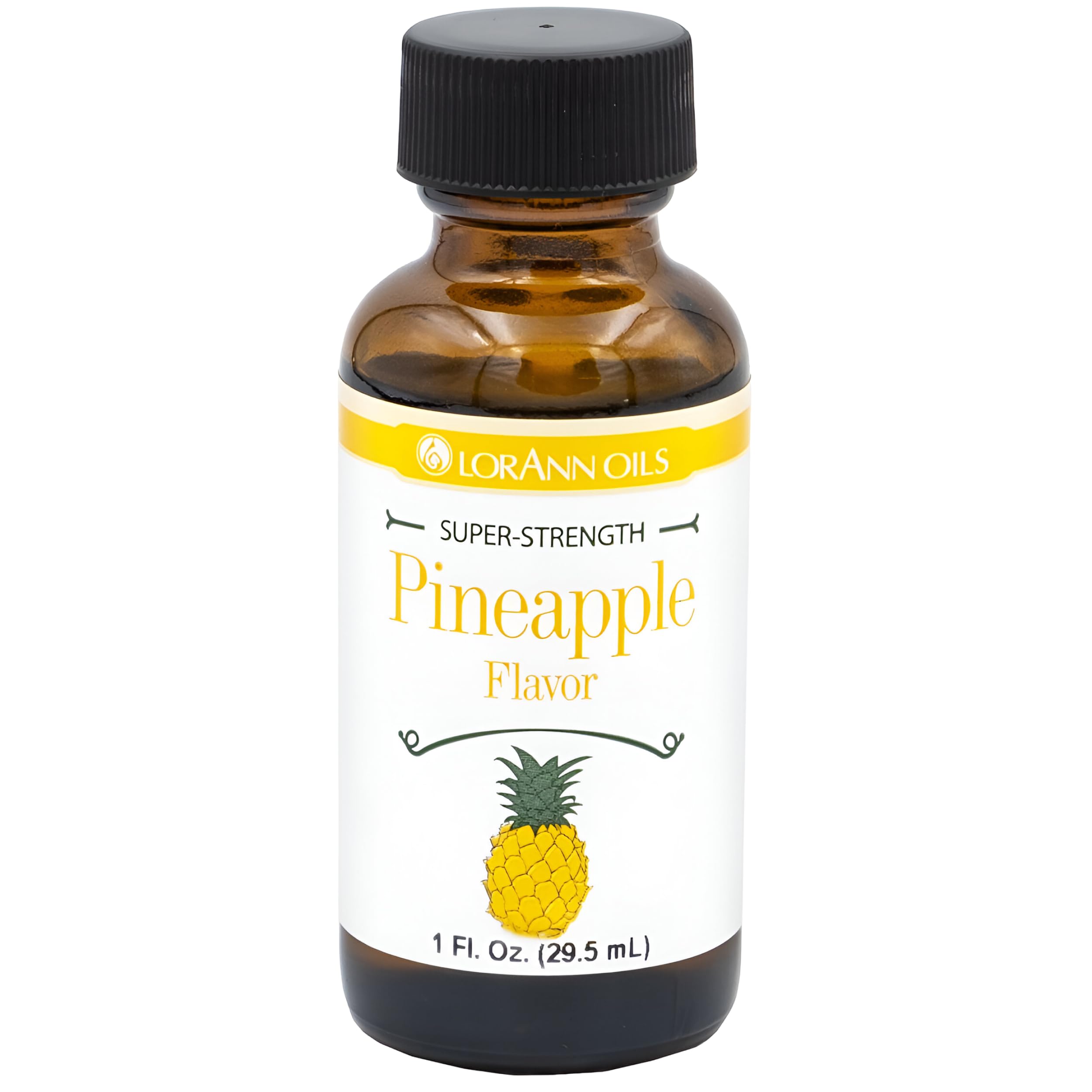 LorAnn Oils pineapple bottle displaying bold flavor for candies and baking