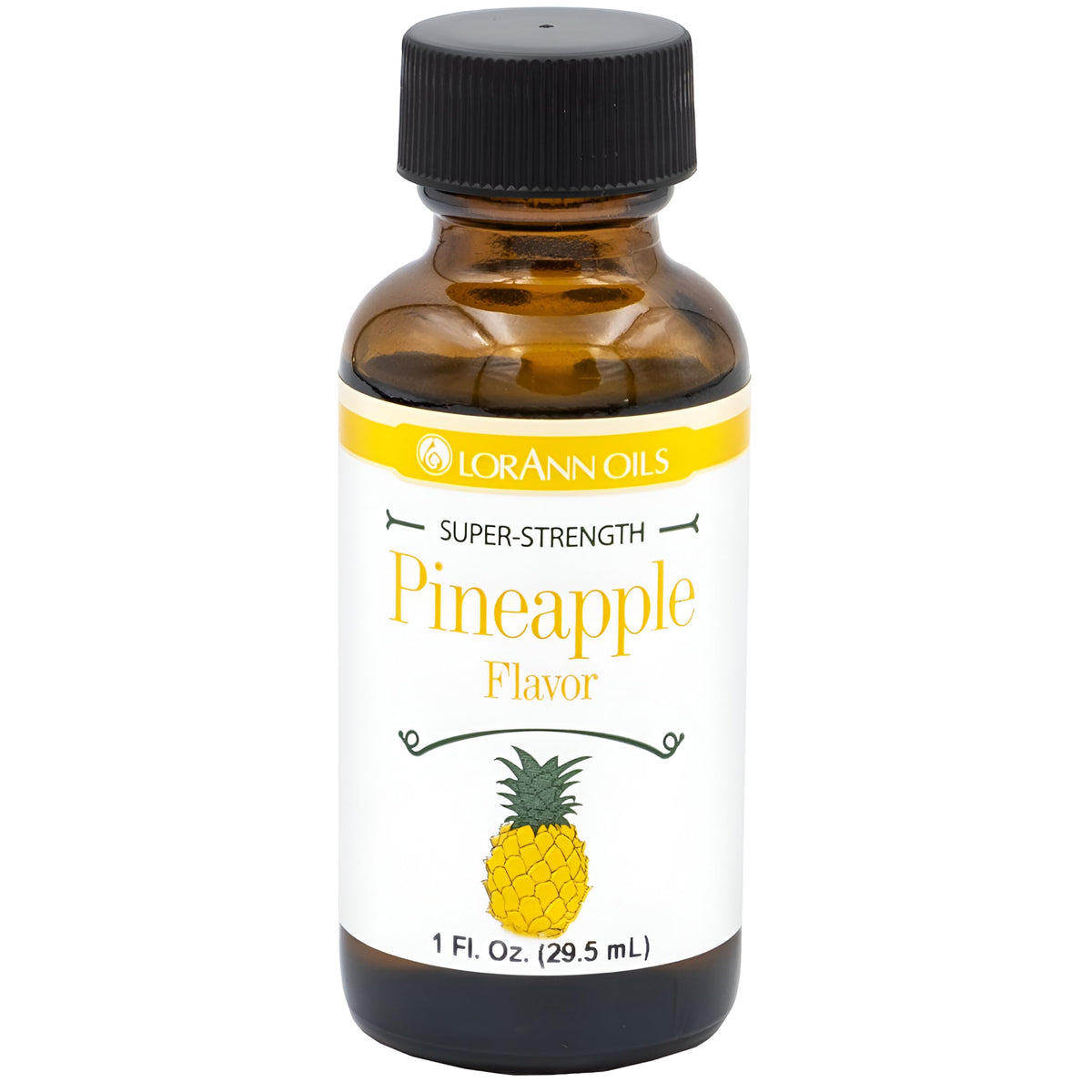 LorAnn Oils pineapple bottle displaying bold flavor for candies and baking