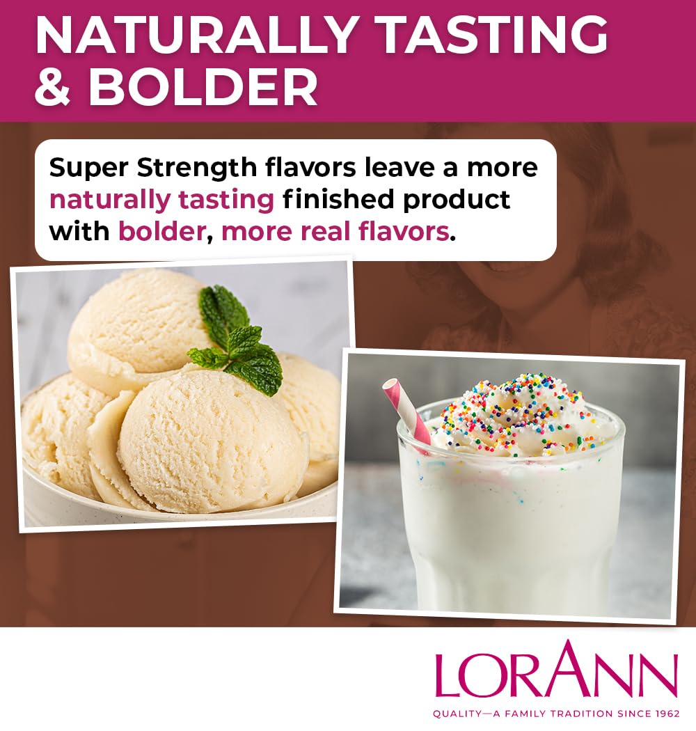 Drops of LorAnn Oils vanilla flavoring added for bakery-level flavor