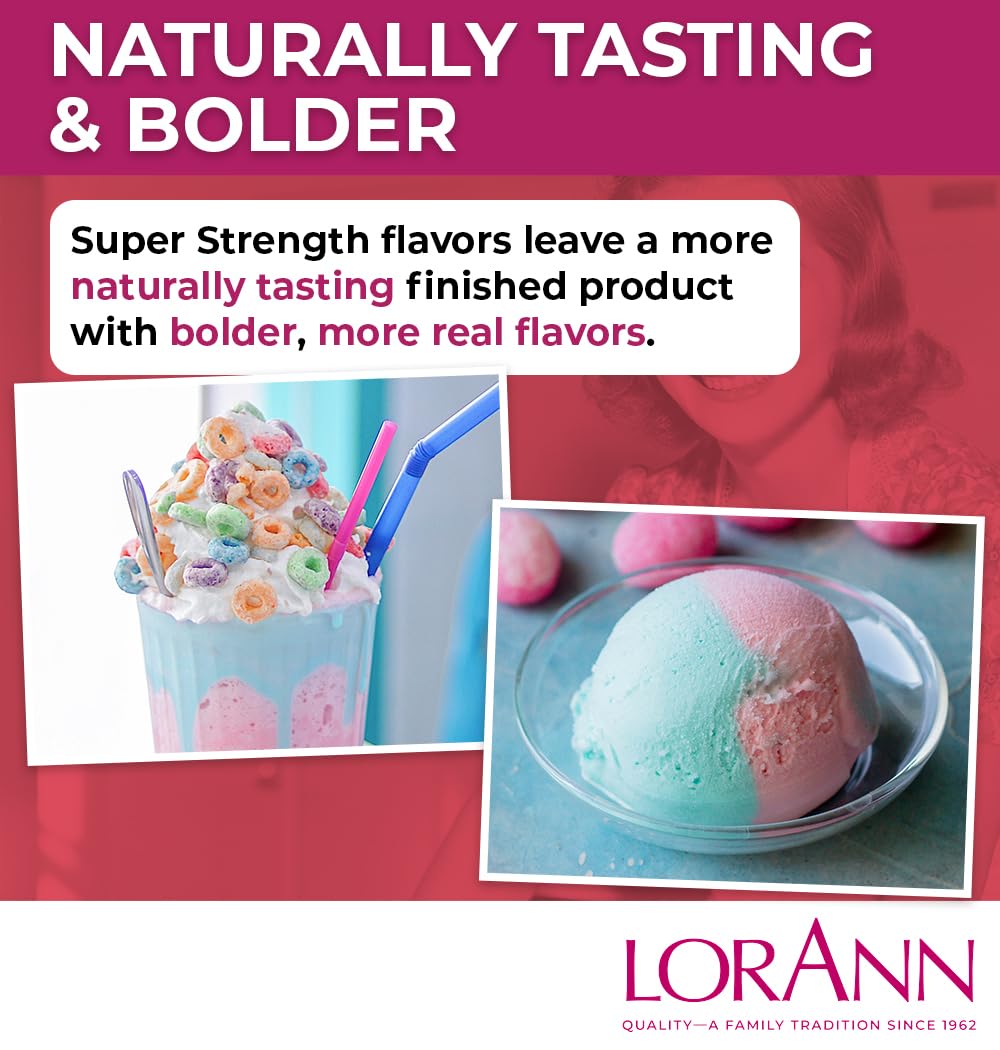 LorAnn USA-made flavoring labeled bottle, showcasing quality for professional confections.