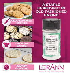 Thin, crispy cookies benefit from LorAnn Oils Ammonia with even dough distribution.