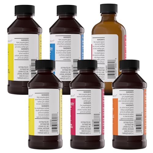 LorAnn Oils Variety Bakery Emulsion Blueberry 4oz bottle boosts fruity notes in cakes