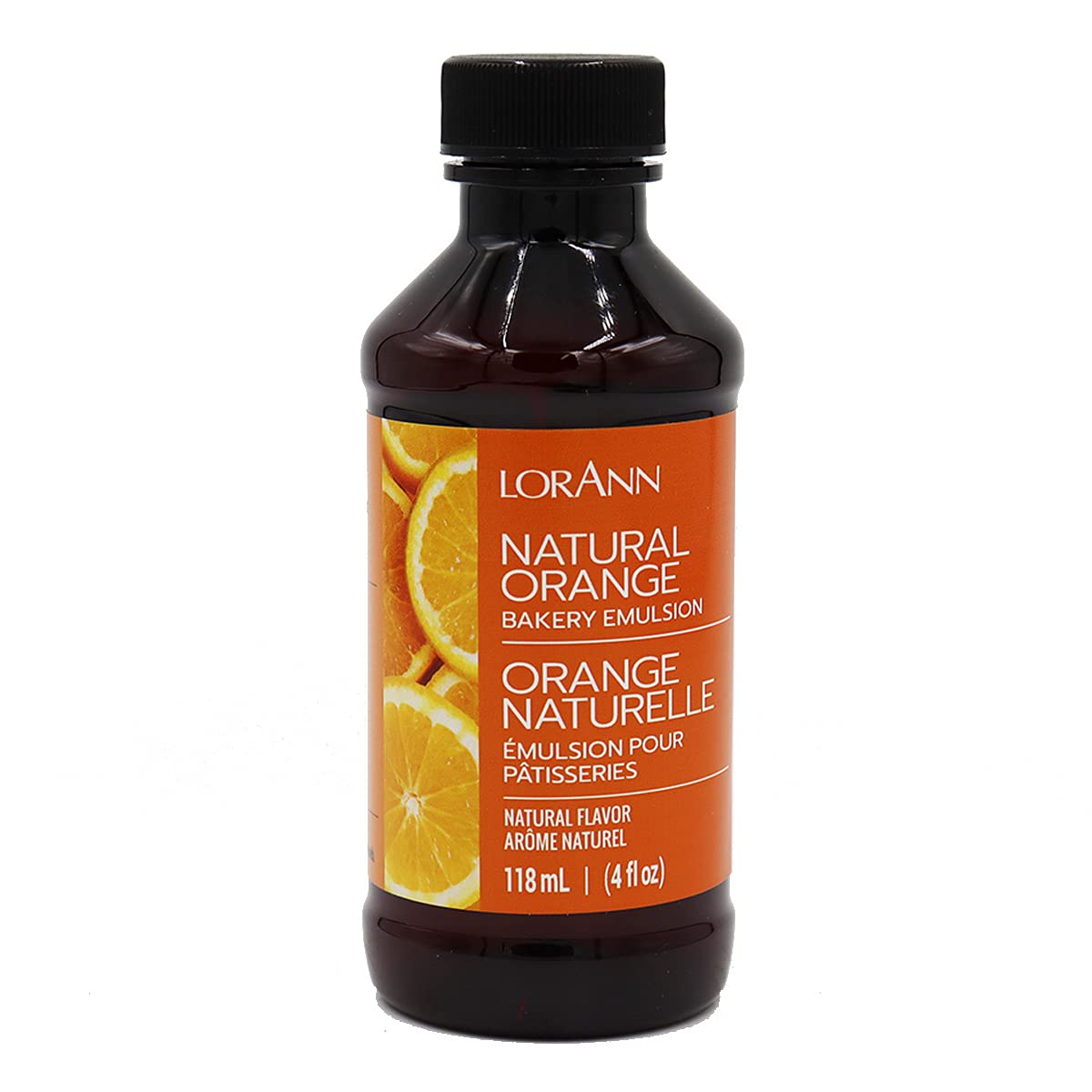 LorAnn Orange Bakery Emulsion bottle delivering real orange flavor for baking.