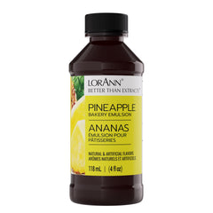 LorAnn Pineapple Bakery Emulsion bottle highlighting intense pineapple flavor for baking