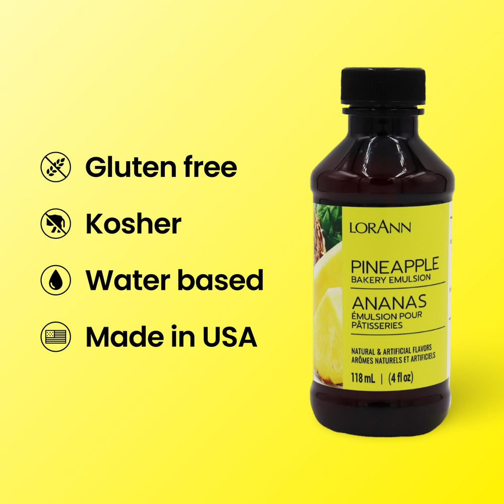 LorAnn Pineapple Bakery Emulsion drizzled into desserts to intensify flavor