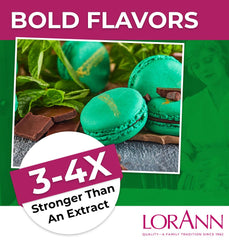LorAnn mint chocolate chip flavor being poured for candies.