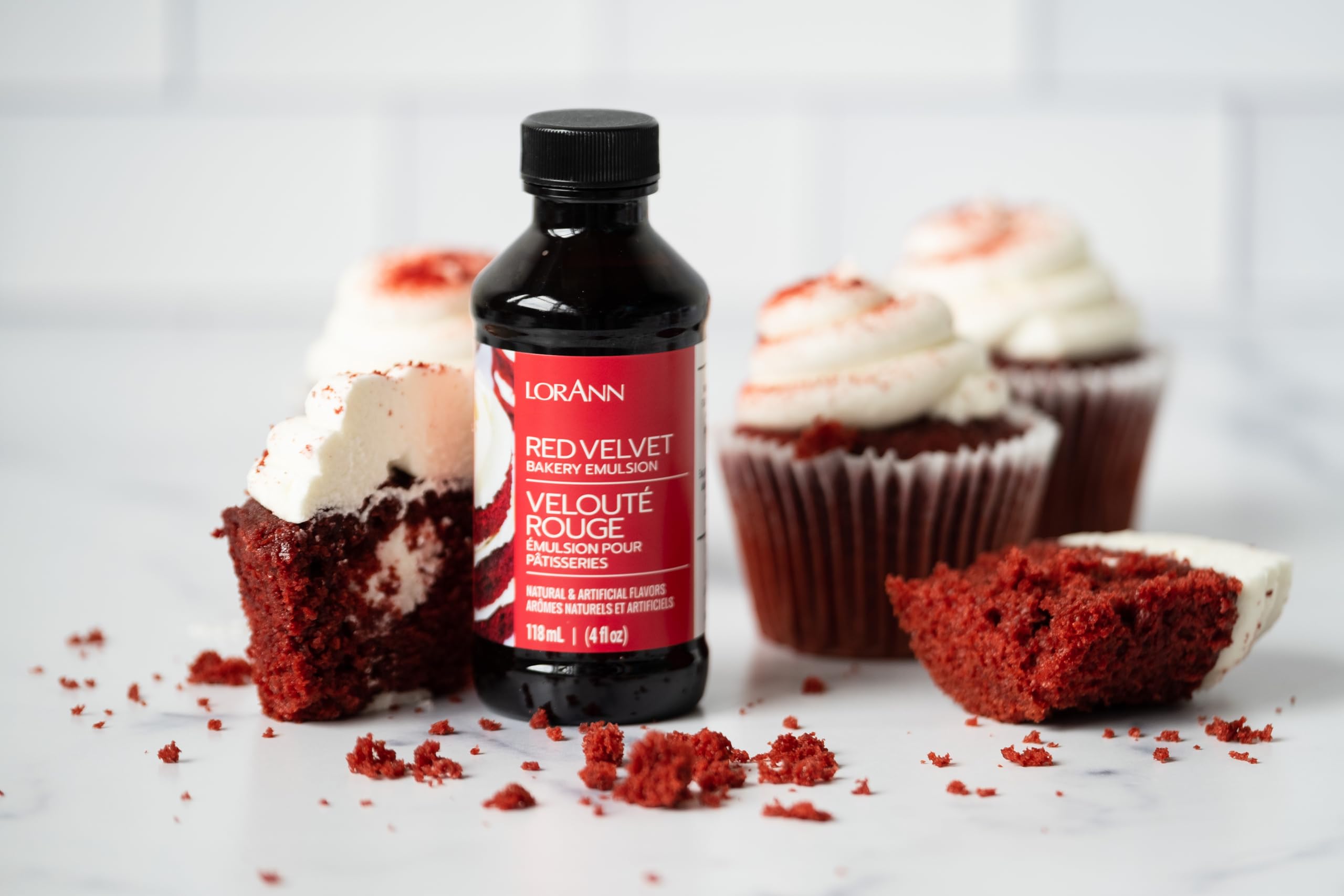 LorAnn Oils Variety Bakery Emulsion packaging setup shows sustainable USA-made quality