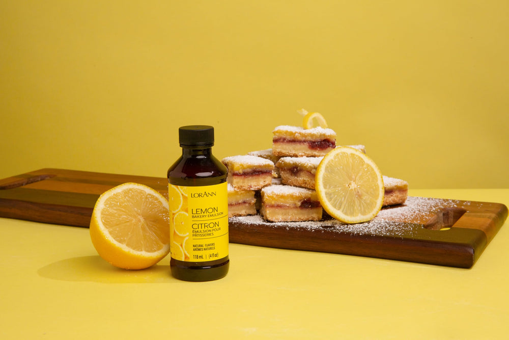 LorAnn Oils Variety Bakery Emulsion red velvet bottle intensifies cocoa‑rich cake flavors