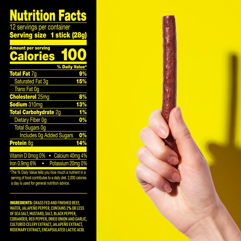 Lorissa's Kitchen grass-fed beef close-up showcasing quality ingredients and high-protein snack benefits.