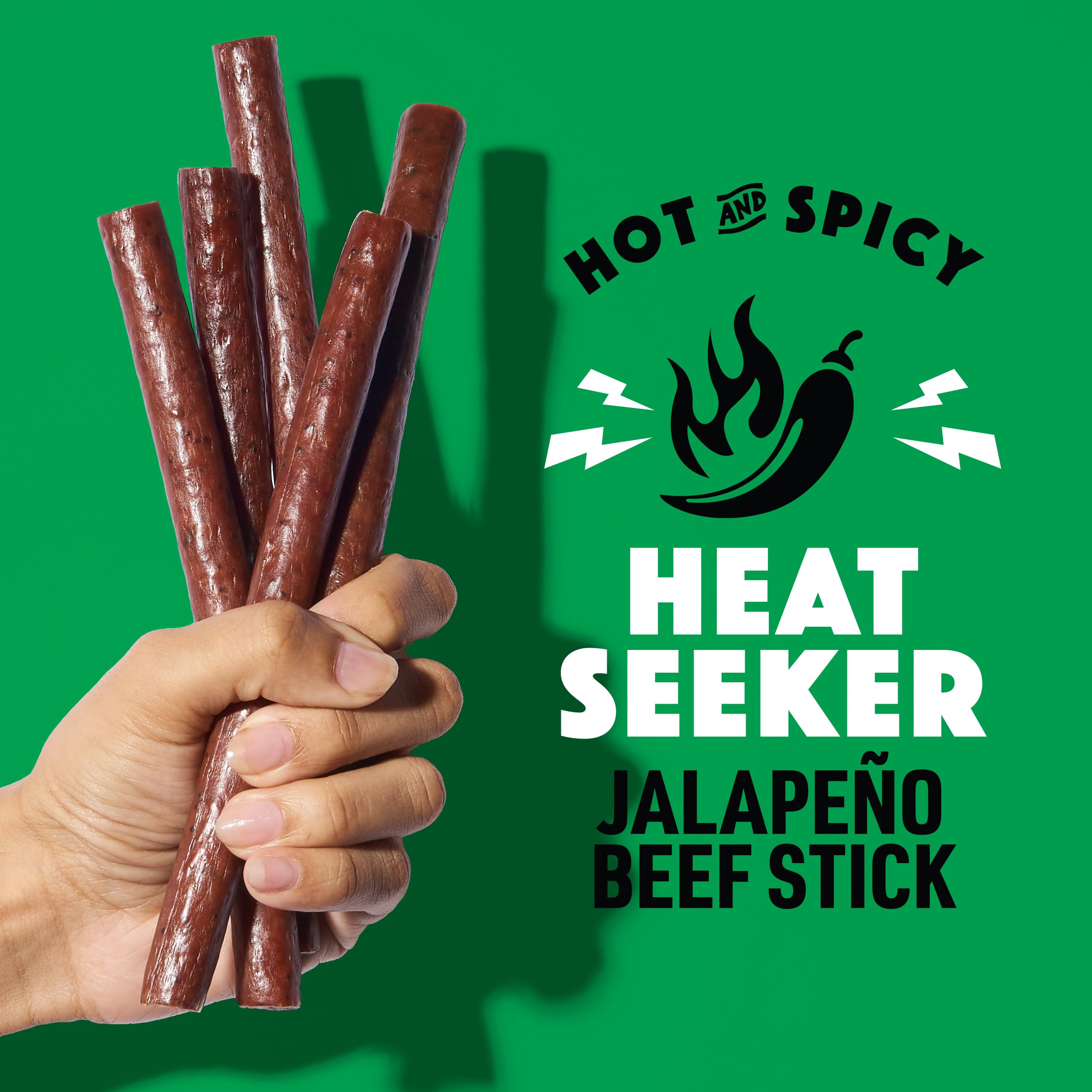 A bite of Heat Seeker by Lorissa's Kitchen shows real jalapeños and smoky spices.