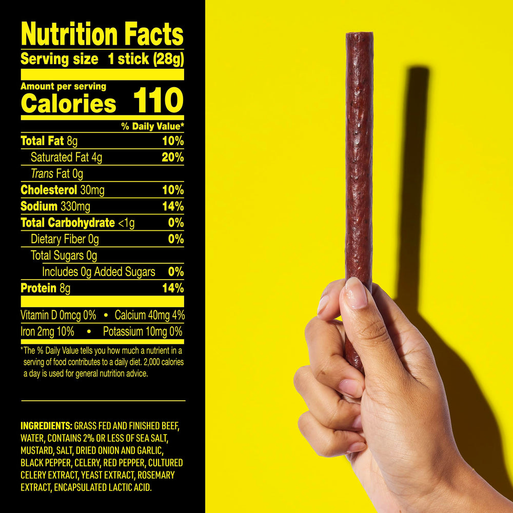 Lorissa's Kitchen Smoke Show beef stick closeup showing tender texture and robust flavor.