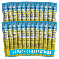 Lorissa's Kitchen Smoke Show beef sticks pack ready-to-eat protein for on-the-go snacking.