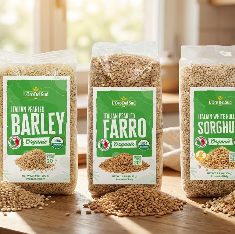 L'Oro Del Sud farro salad ideas with fiber boost.