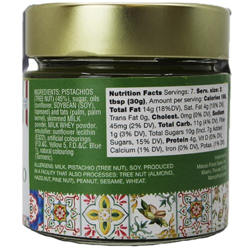 L'Oro Del Sud pistachio cream on toast, vibrant green spread