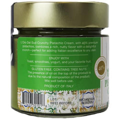 L'Oro Del Sud spread on toast enhances breakfast with pistachio richness.