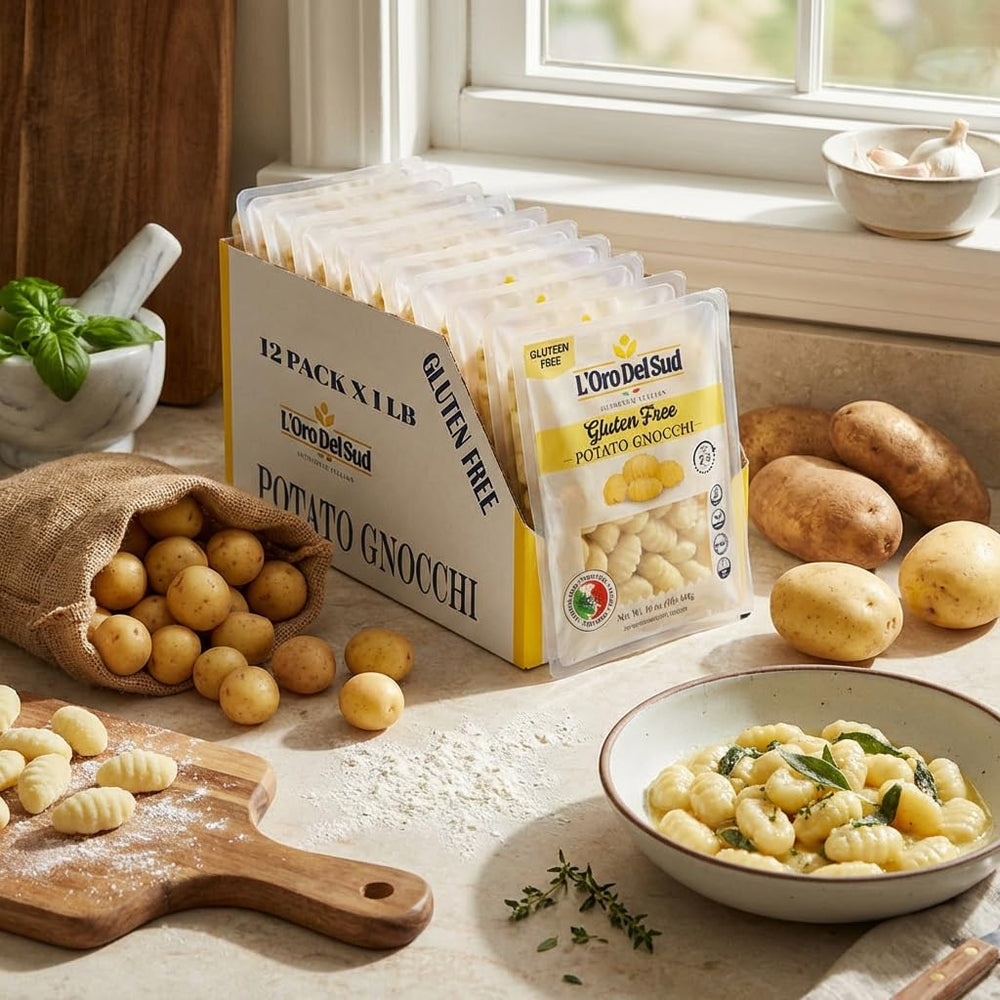 Product of Italy seal on package, signaling traditional quality.